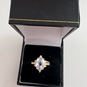 Bomb Party April26 Love Wins Again Ring Diamond CZ Gold Plating